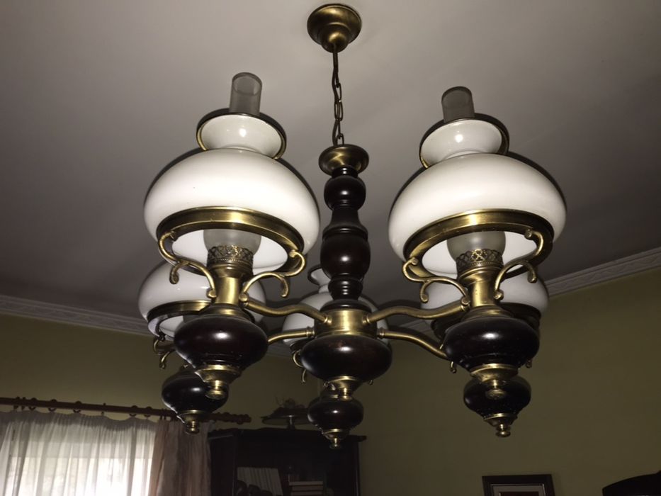 Conjunto de candeeiros vintage