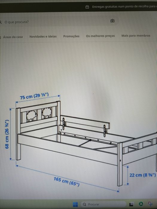 Cama criança 70x160