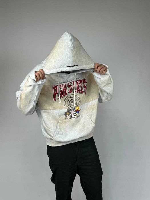 Project GR Grailz худі худи серая кофта сіра distressed opium y2k S M