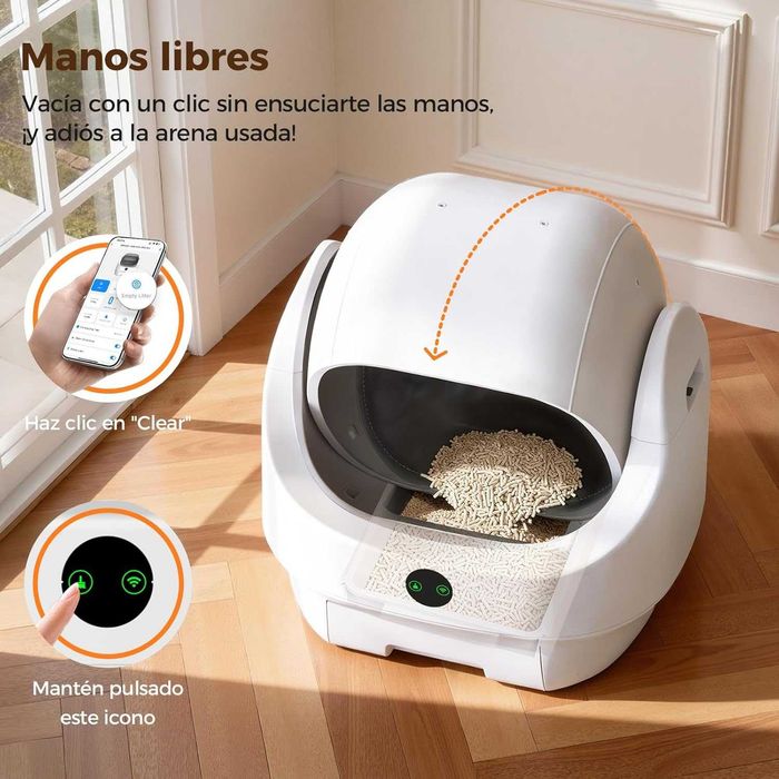 Caixa de Areia Automática para Gatos