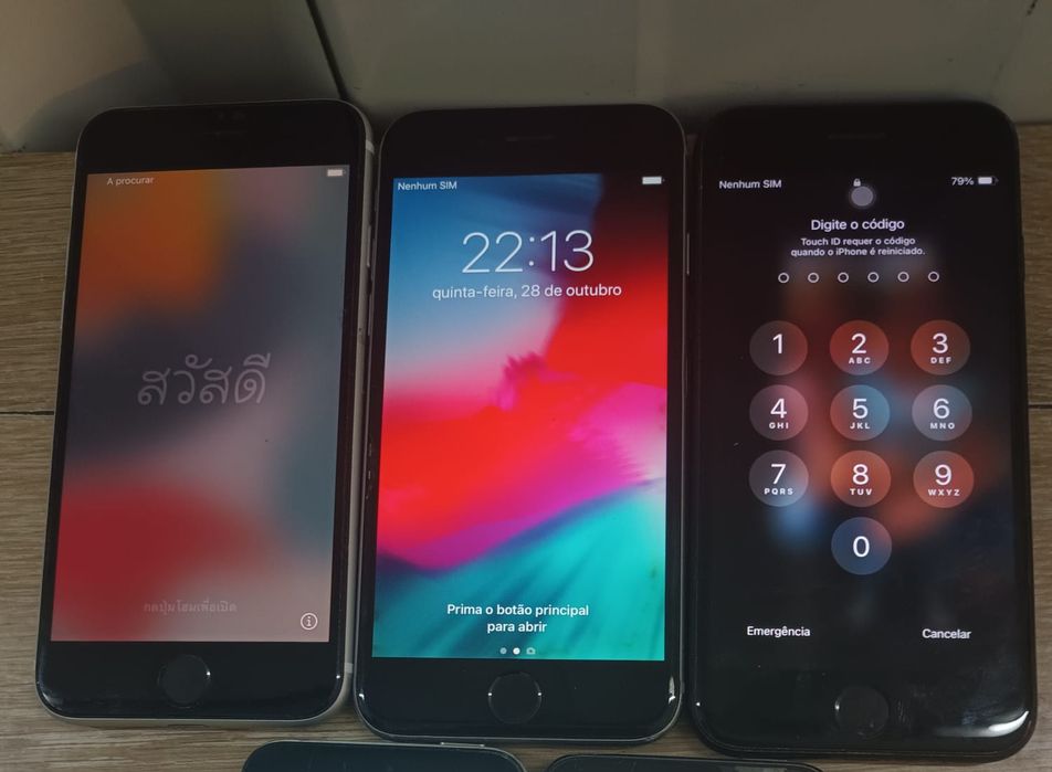 Lote de 3 iPhones usados