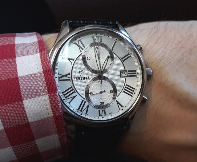 Elegancki zegarek retro Festina F6855 z oryg. opakowaniem (+dod.pasek)