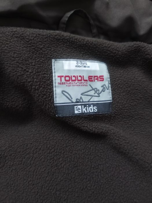 Brązowa kurtka ocieplana zimowa czekoladowa reserved 98