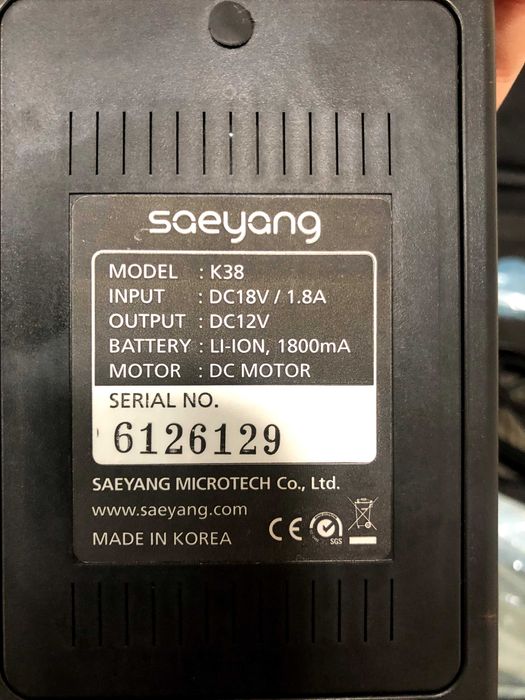 Mini Broca / Rotor sem fio Saeyang Marathon K38 Crafien Branca