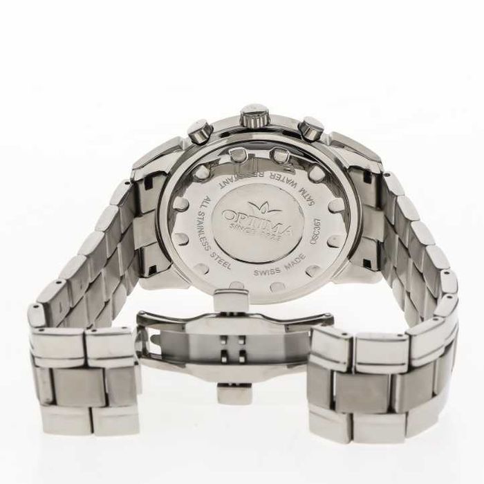 Relógio Suíço Optima - Swiss Chronograph - OSC367-SS-4 - Homem