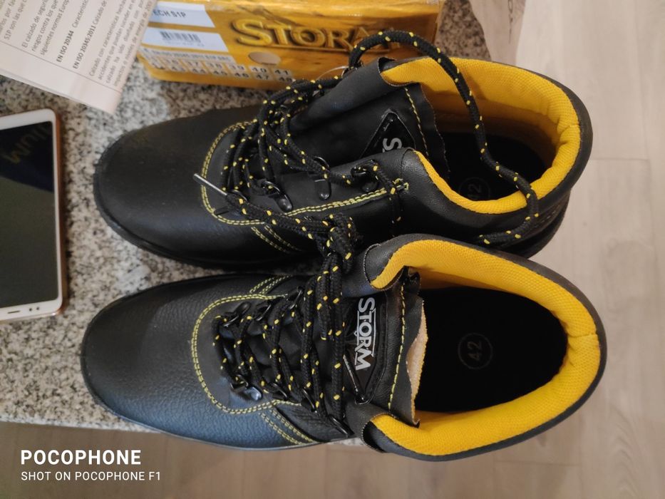Botas de biqueira de aço storm, homem.