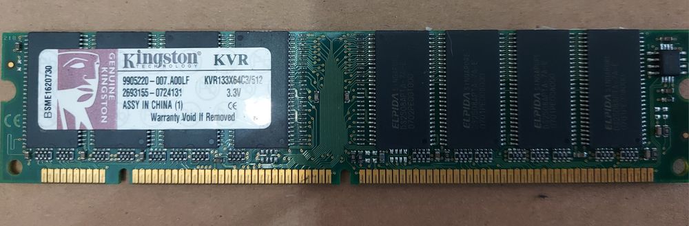 Memória Kingston 512MB KVR133X64C3/512