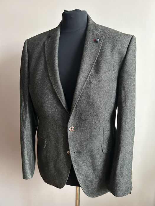 Wełniana marynarka Marynarka męska Elegancka marynarka Digel 50