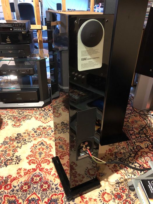 Kolumny podłogowe Elac FS 249 Jet III Top stan black piano połysk