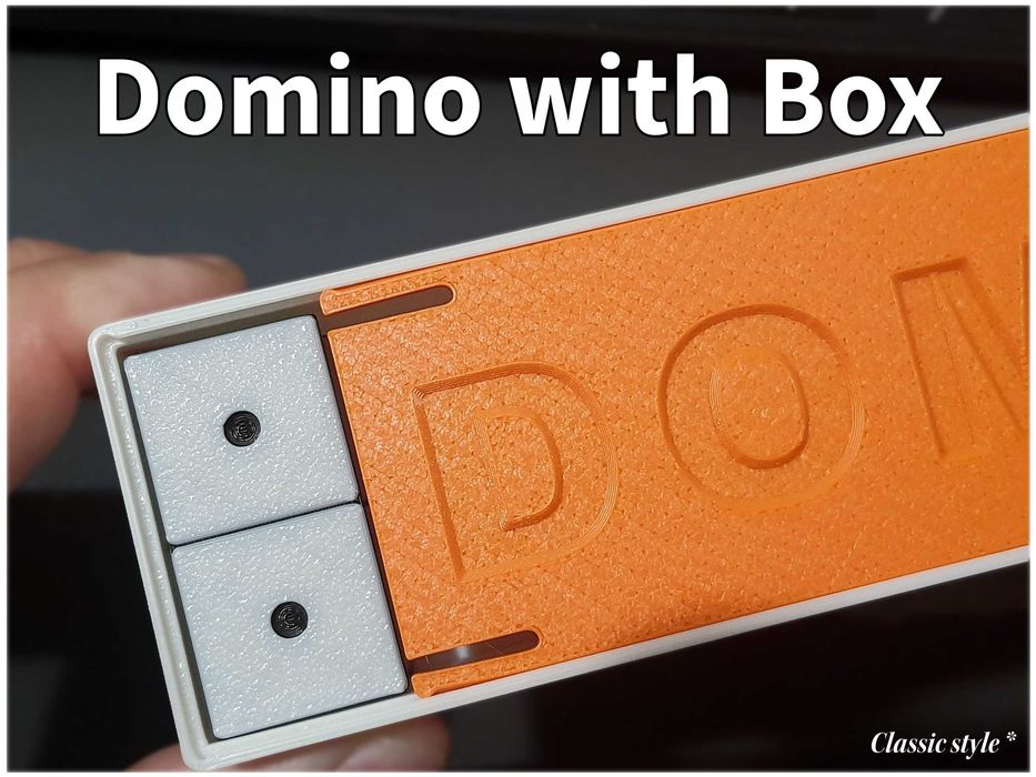Набір класичного доміно у пеналі з кришкою-слайдером