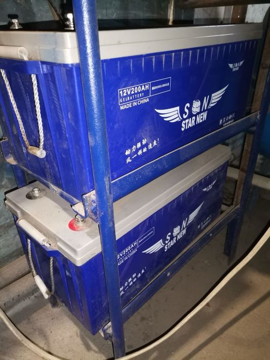 Продам два аккамулятора геливых STAR NEW 12V 200Ah