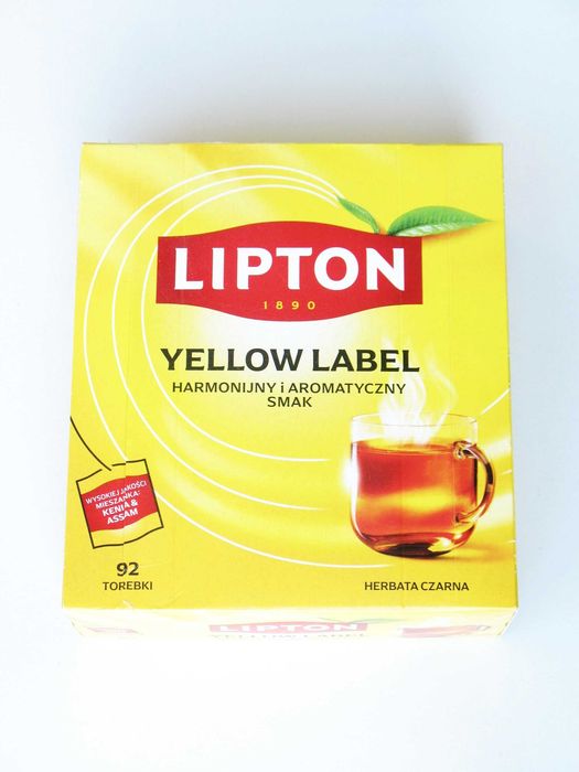 LIPTON Yellow Label 92 szt 184 g Czarna herbata