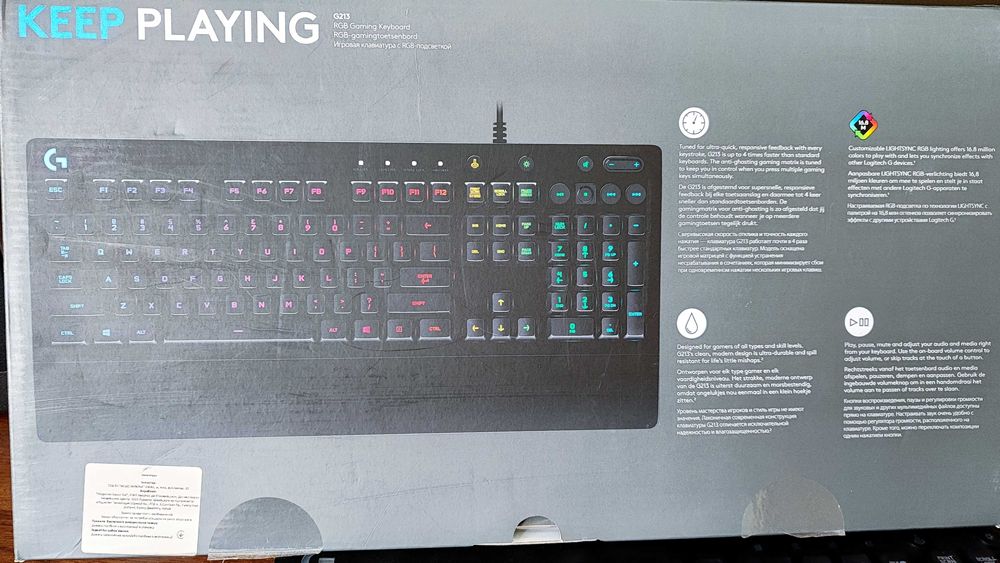 Клавіатура Logitech G213 Prodigy Gaming Keyboard USB UKR