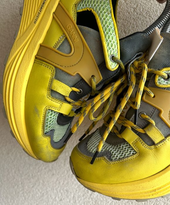 GANNI buty sportowe skóra rozmiar 37 vibram podeszwa sneakersy