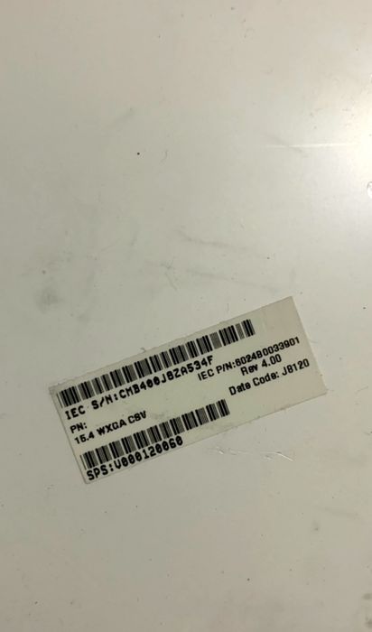 Ecrã para portátil 15.4 WXGA - 1280x800