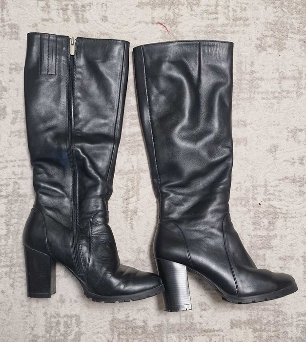 Зимові чоботи, 38 розмір, шкіра 550грн