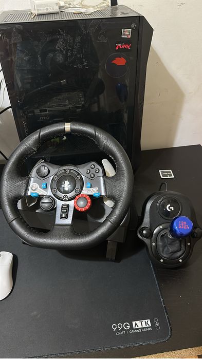 Logitech G29+pedais+shifter modificado