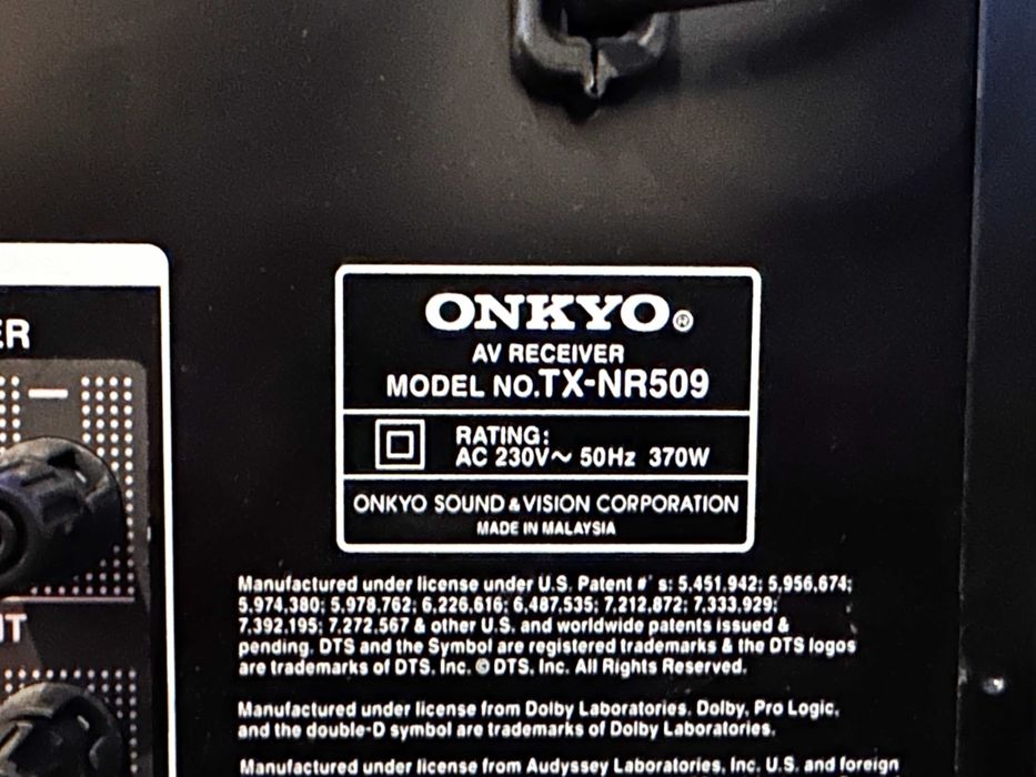 ONKYO TX-NR509  Amplituner HDMI, USB + pilot 5x130Wat