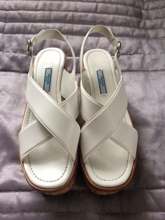 Кожаные Босоножки Prada