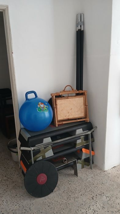 Acessórios fitness obstáculos,  Estante madeira, corda naval, móveis h