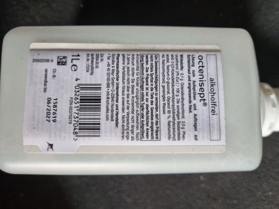 Антисептик Octenisept 1л -620грн; 2л -1200