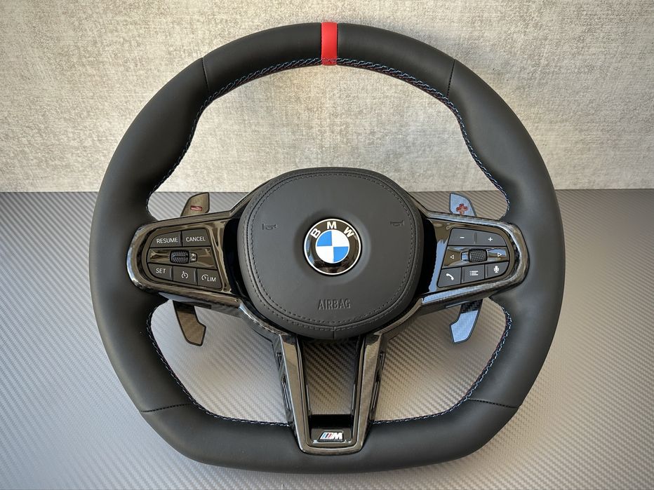 М руль карбон BMW G series g20 g30 g01 g05 g07 подогрев вибро