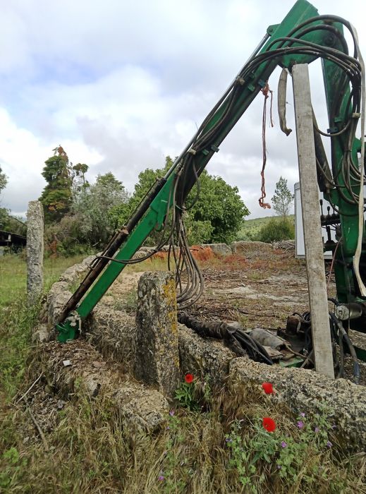Grua para trator máquina de azeitona