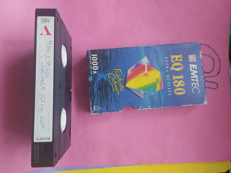 Kaseta VIDEO stara różności 1990rok