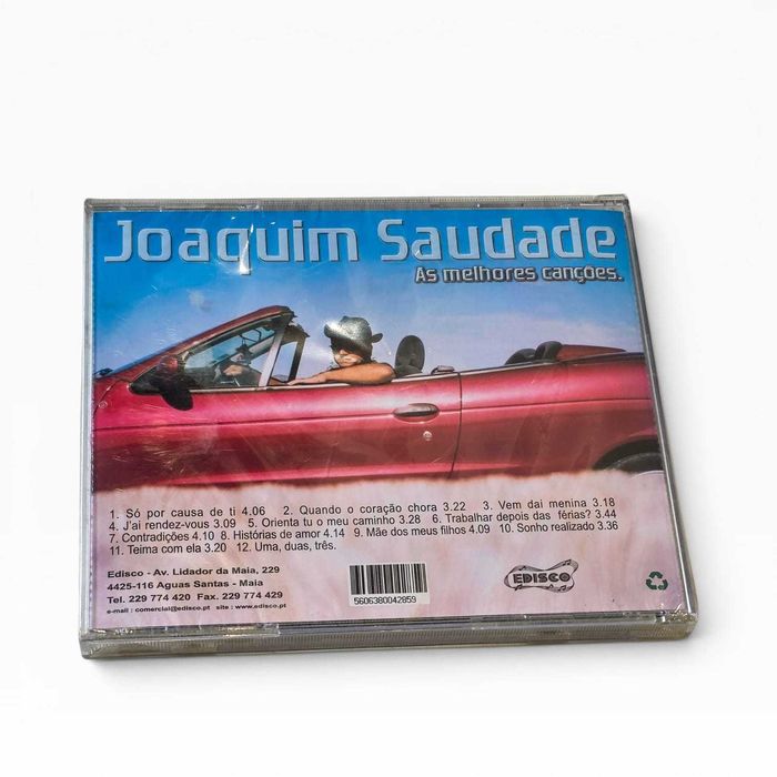 CD Joaquim Saudade – As Melhores Canções | Edisco ECD 285 | Lacrado