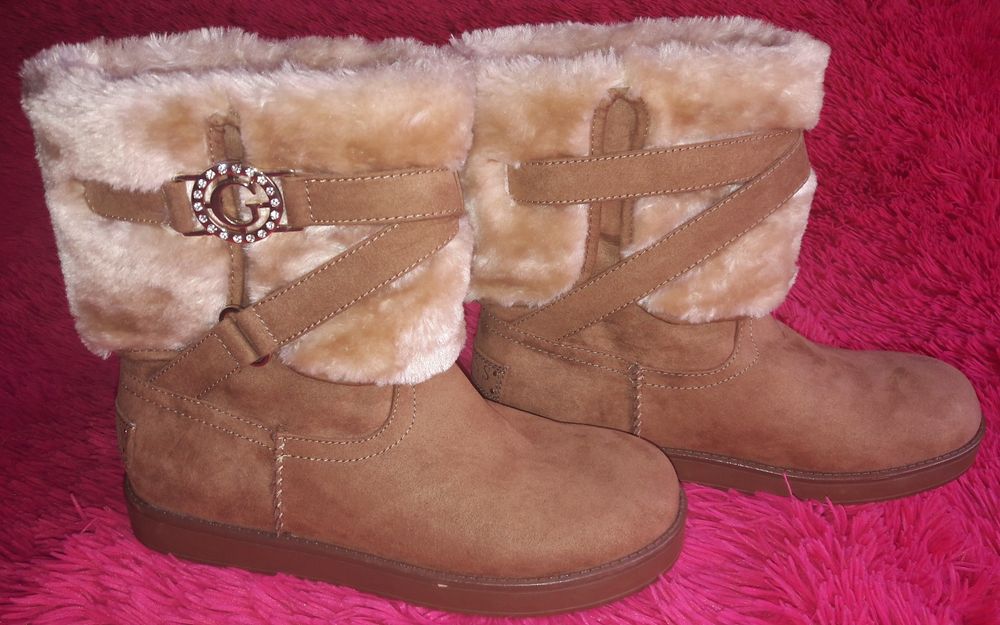 GUESS Kozaki Botki Miodowe 38 - Nowe