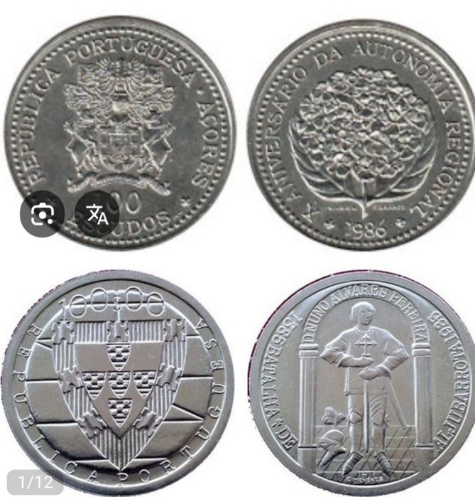 Moeda de escudo.