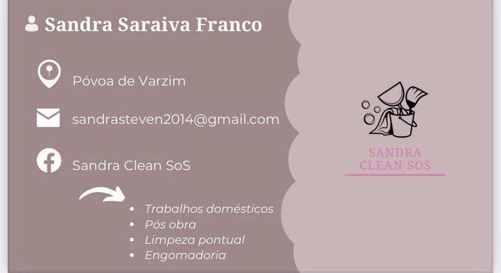 Serviços de limpeza doméstica / engomadoria