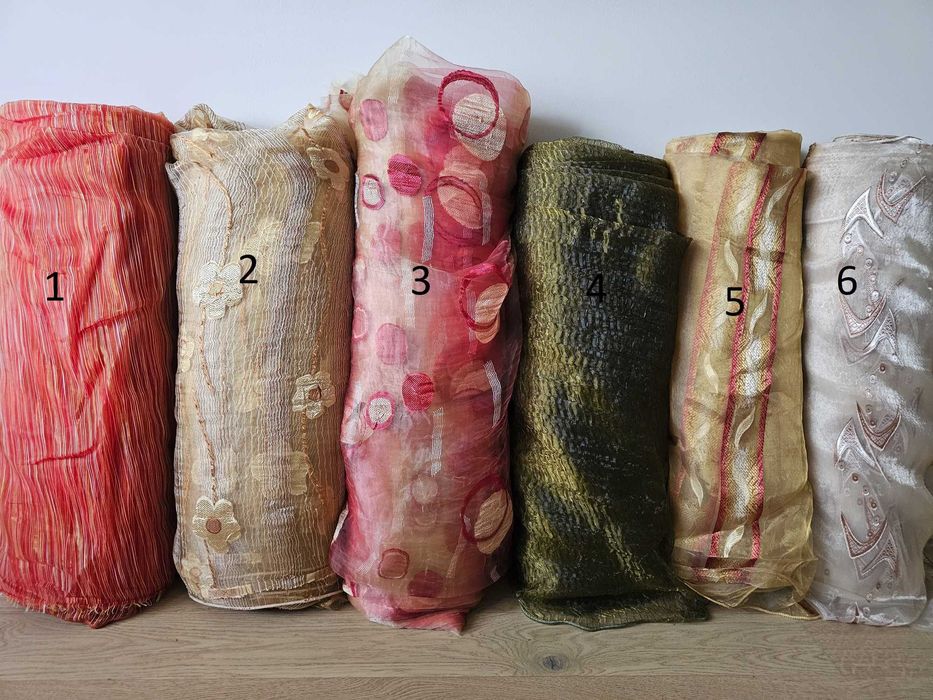 Firany zasłony tkaniny wyprzedaż