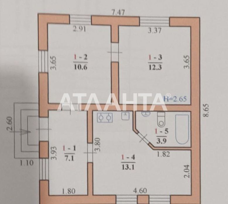 Дом по адресу ул. Капеланська (площадь 47 м²) - Atlanta.ua - фото 10