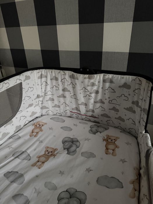 Łóżeczko niemowlęce dostawne, łóżko dostawka lionelo timon