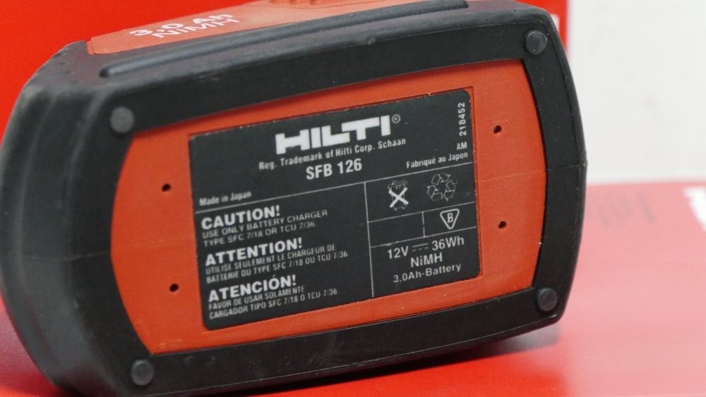 HILTI Bateria 12v 3Ah SFB 126 akumulator SF 121,SIW,SID 121 SFL