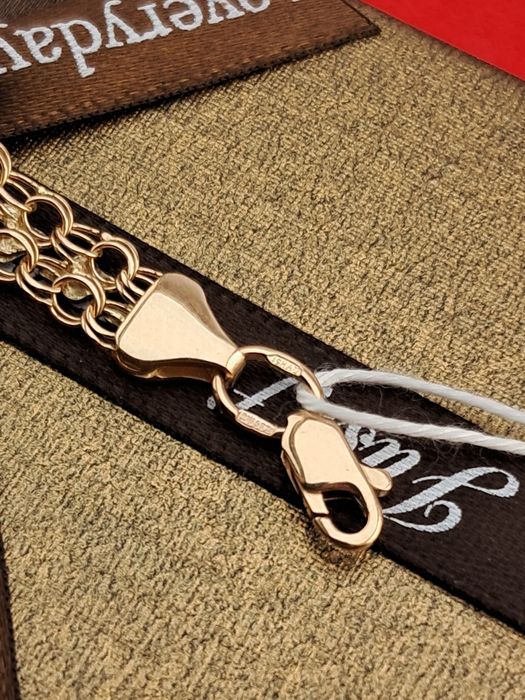 ‼Золотой браслет 6,41 гр 18 см Золотий браслет Золото 585 проба