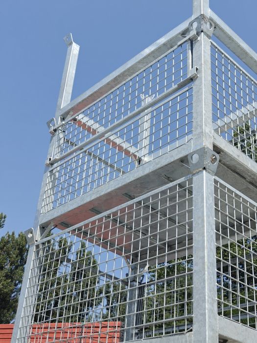 Kosz transportowy 120x80 stemple podpory rusztowanie głowice trójnogi