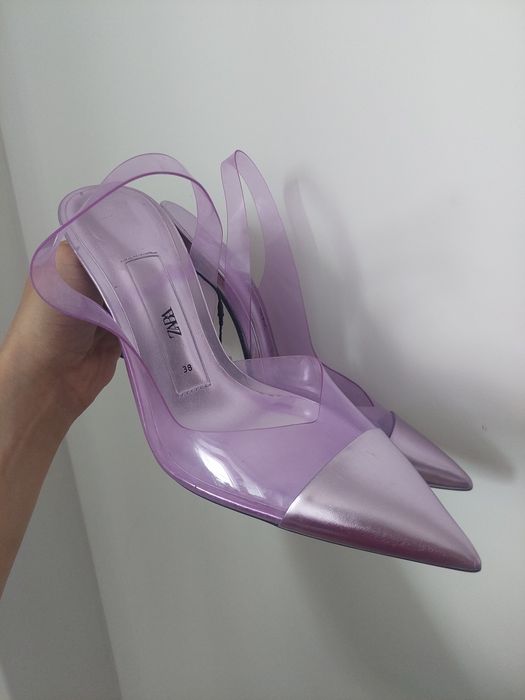 Nowe piękne szpilki holo ZARA 38