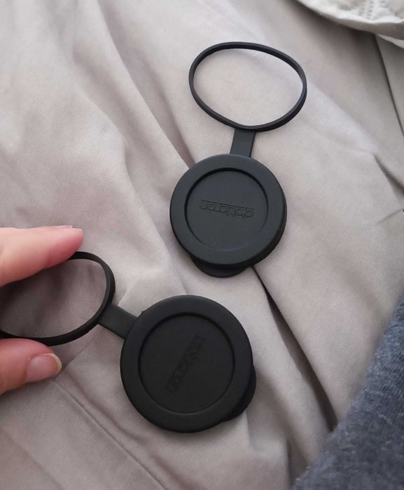 Binóculos - tampas Opticon para lentes. Nunca usadas.