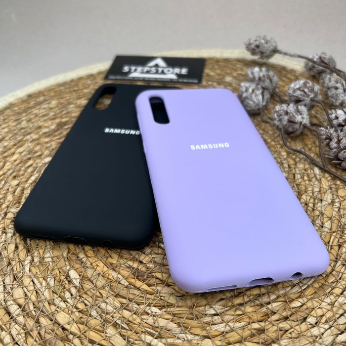 Чехол для Samsung A30s с микрофиброй противоударный силиконовый A50s