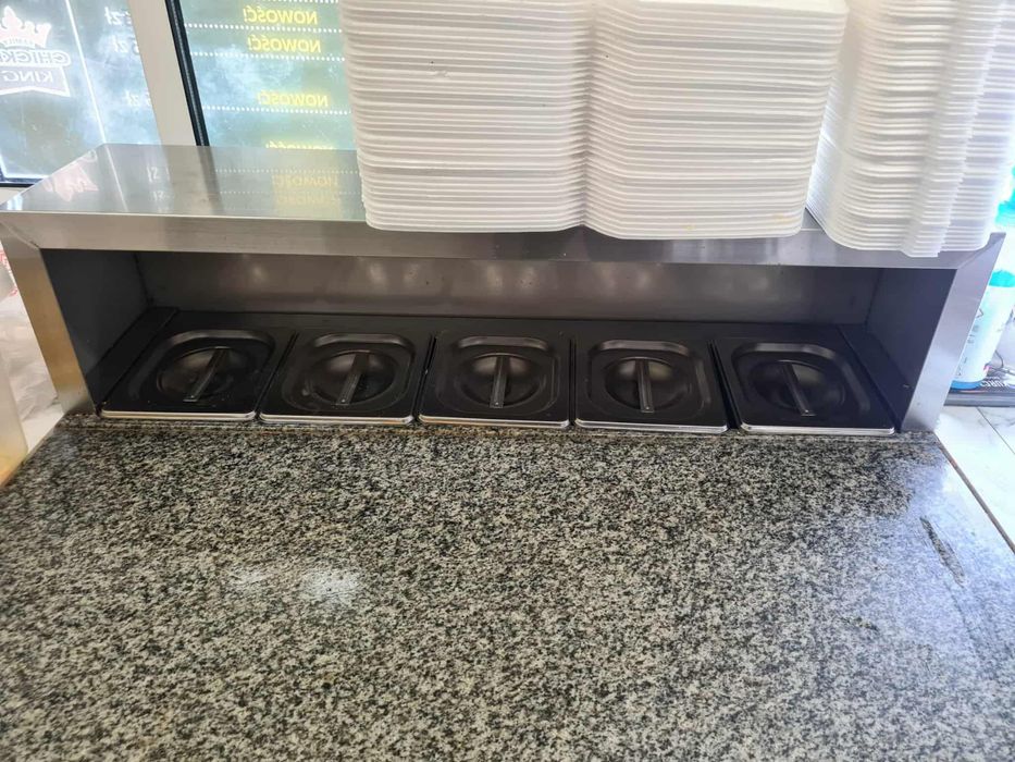 Kontener gastronomiczny, rożno, kebab, pełne wyposażenie