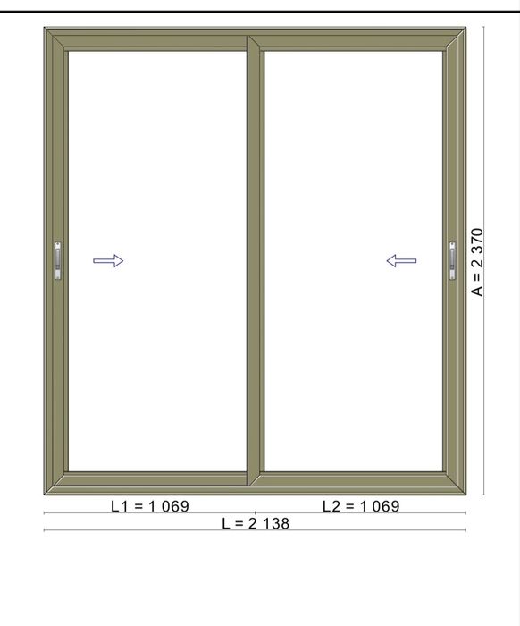 Caixilharia em  aluminio