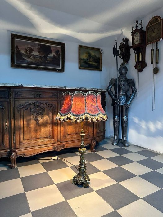 Бронзовий напольний торшер підлоговий світильник 7468