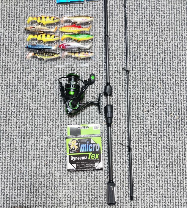 Zestaw spinningowy wędka Blade Fast Spin 225cm PRO FL + Kołowrotek BF2000 + akcesoria