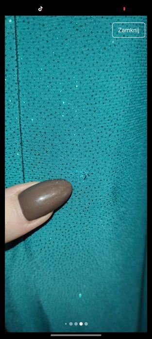 Sukienka weselna wieczorowa długa z rozcięciem