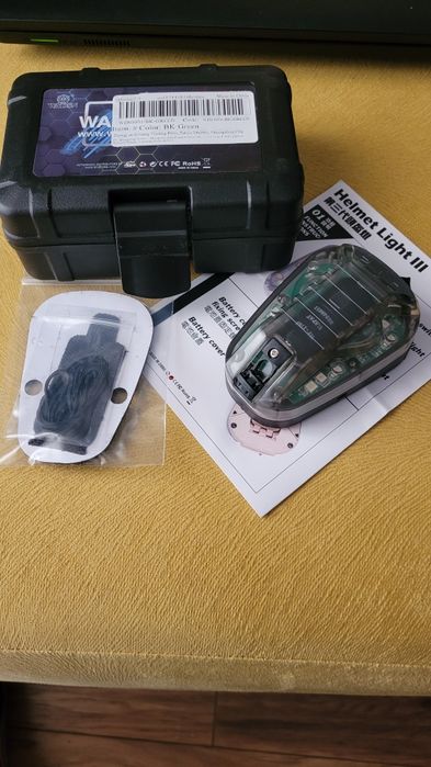 znacznik latarka lampka marker na helm Hel Star 6 gen. 3 green IR 3 (s