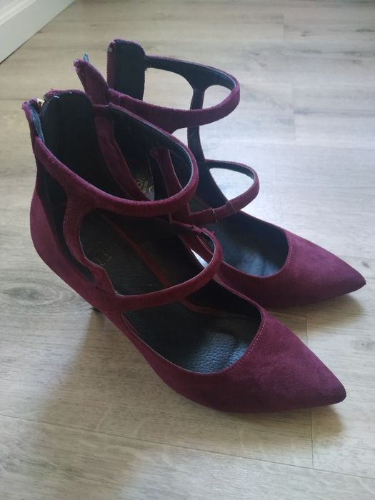 Sapatos Seaside bordô