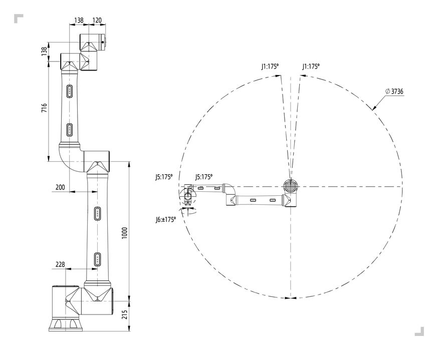 Robot współpracujący FR20 - Cobot przemysłowy udźwig 20kg | gwarancja