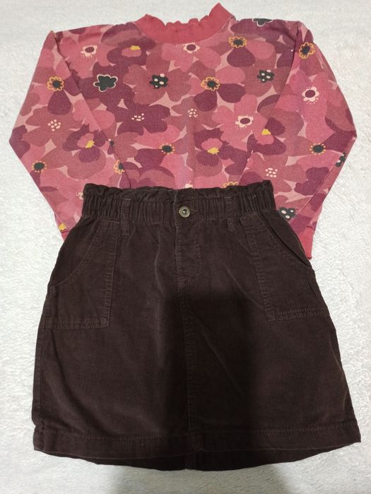 Zestaw bluza + spódniczka r 128 (7-8 lat)